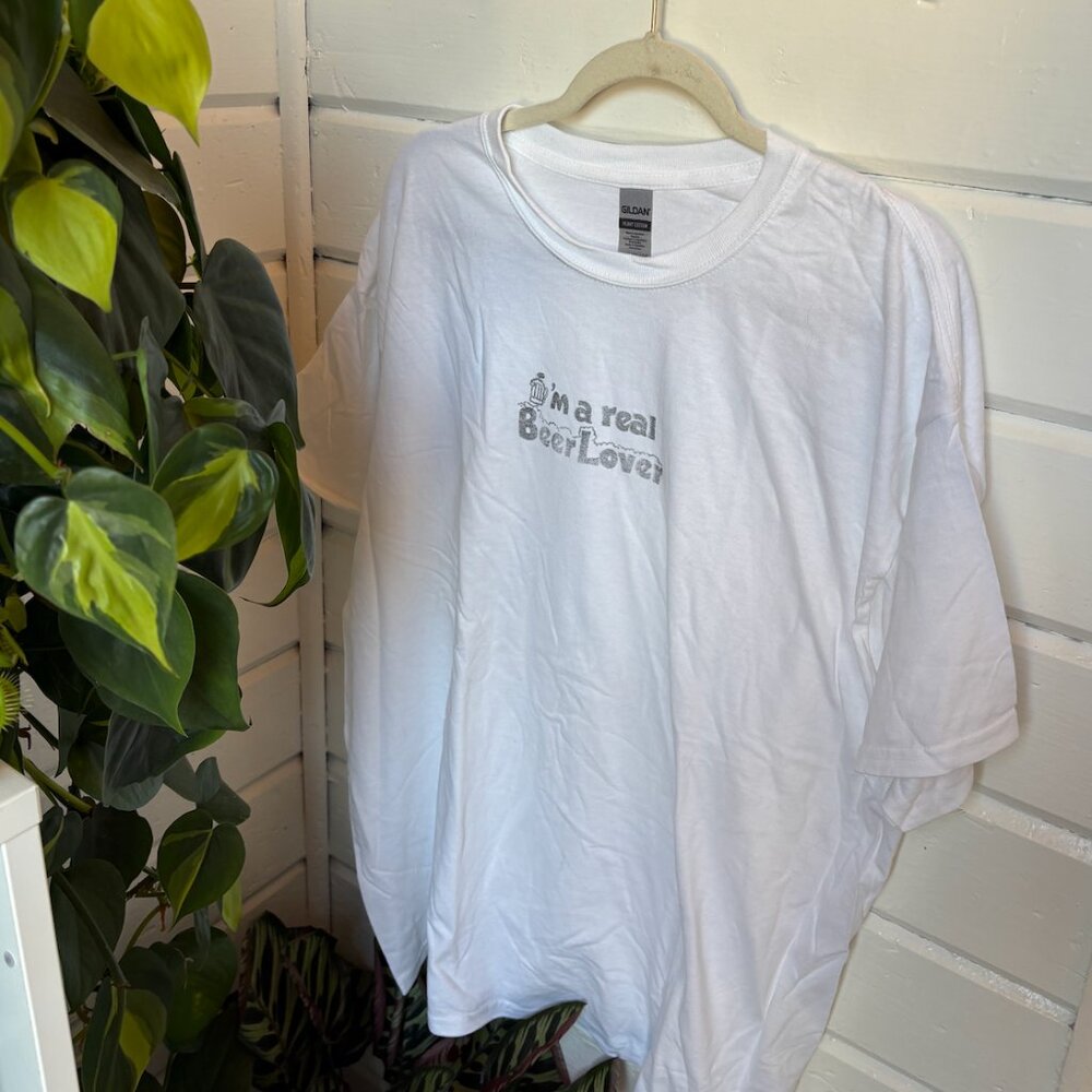 I'm a Real Beer Lover Gildan Heavy Cotton T-Shirt